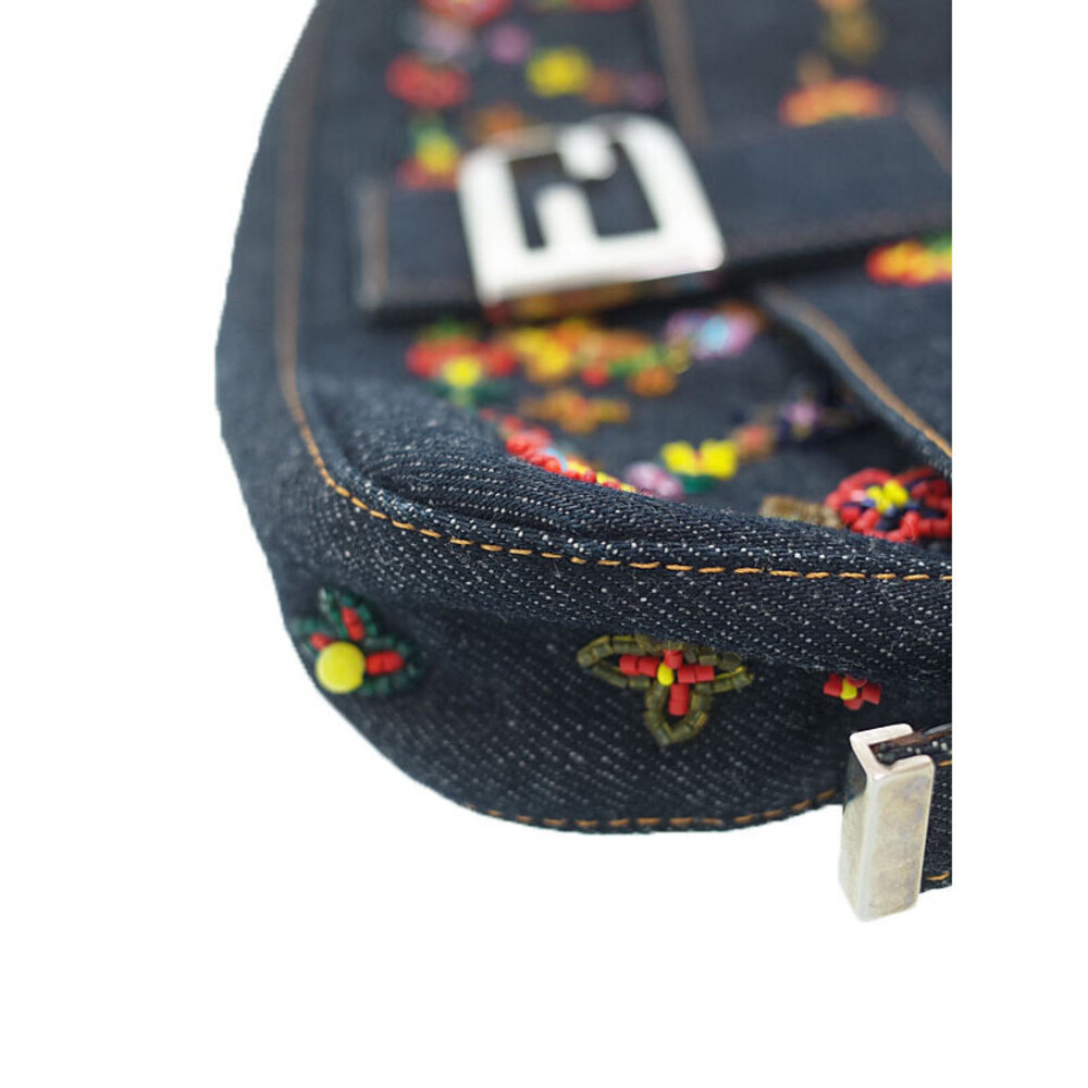Fendi Bag Shoulder Beaded Mamma Semi Bucket - Picture 9 of 9